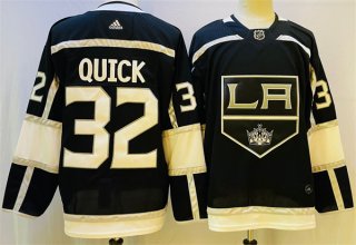 Adidas Los Angeles Kings #32 Jonathan Quick Black Authentic Stitched NHL jersey