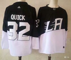 Adidas Los Angeles Kings #32 Jonathan Quick White Black 2020 Stadium Series Authentic Stitched NHL jersey