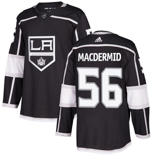 Adidas Los Angeles Kings #56 Kurtis MacDermid Black Home Authentic Stitched NHL jersey