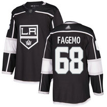 Adidas Los Angeles Kings #68 Samuel Fagemo Black Home Authentic Stitched NHL jersey