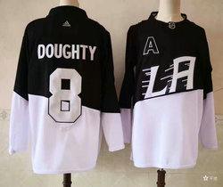 Adidas Los Angeles Kings #8 Drew Doughty White Black 2020 Stadium Series Authentic Stitched NHL jersey.jpg