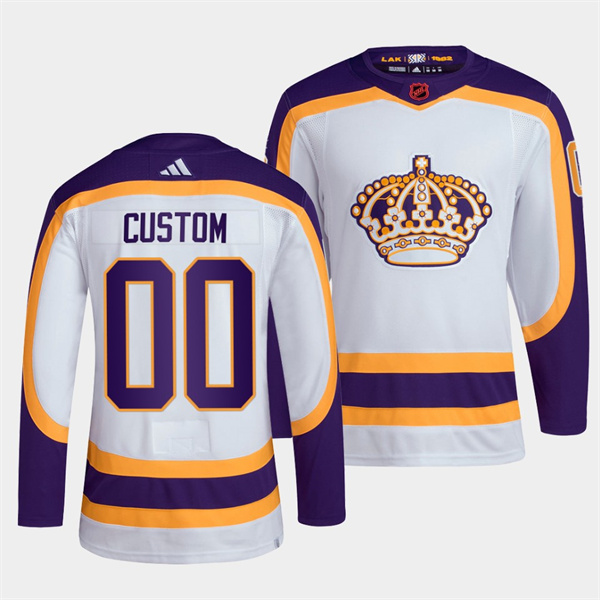 Adidas Los Angeles Kings Custom 2022-23 Reverse Retro Authentic Stitched NHL jersey