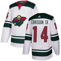 Adidas Minnesota Wild #14 Joel Eriksson Ek White Authentic Stitched NHL jersey