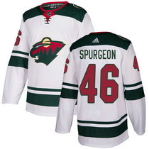 Adidas Minnesota Wild #46 Jared Spurgeon White Authentic Stitched NHL jersey