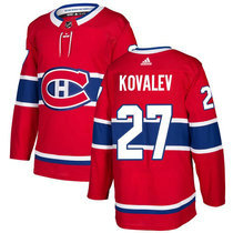 Adidas Montreal Canadiens #27 Alexei Kovalev Red Home Authentic Stitched NHL jersey