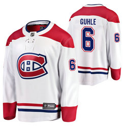 Adidas Montreal Canadiens #6 Kaiden Guhle White 2020 NHL Draft Authentic Stitched NHL jersey