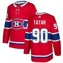 Adidas Montreal Canadiens #90 Tomas Tatar Red Home Authentic Stitched NHL jersey