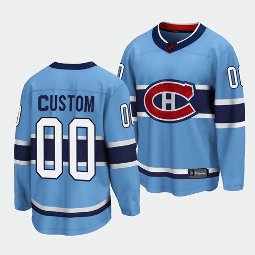 Adidas Montreal Canadiens Custom 2022-23 Reverse Retro Authentic Stitched NHL jersey