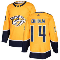 Adidas Nashville Predators #14 Mattias Ekholm Gold Home Authentic Stitched NHL Jersey