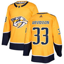 Adidas Nashville Predators #33 Viktor Arvidsson Gold Home Authentic Stitched NHL Jersey