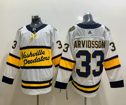 Adidas Nashville Predators #33 Viktor Arvidsson White 2020 Classic Authentic Stitched NHL Jersey