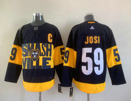 Adidas Nashville Predators #59 Roman Josi Black Stadium Series Authentic Stitched NHL Jersey
