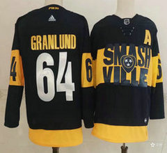 Adidas Nashville Predators #64 Mikael Granlund Black Stadium Series Authentic Stitched NHL Jersey