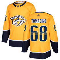 Adidas Nashville Predators #68 Philip Tomasino Gold Home Authentic Stitched NHL Jersey