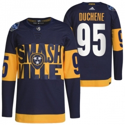 Adidas Nashville Predators #95 Matt Duchene Black 2022 Stadium Series Authentic Stitched NHL jersey