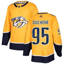 Adidas Nashville Predators #95 Matt Duchene Gold Home Authentic Stitched NHL Jersey