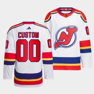 Adidas New Jersey Devils Custom 2022-23 Reverse Retro Authentic Stitched NHL jersey