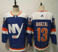 Adidas New York Islanders #13 Mathew Barzal Blue Classic Authentic Stitched NHL Jersey