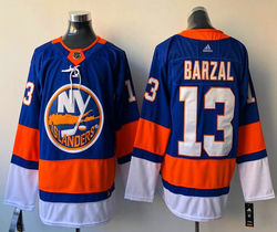 Adidas New York Islanders #13 Mathew Barzal Royal Blue Authentic Stitched NHL jersey