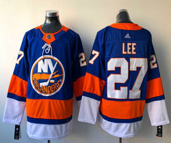 Adidas New York Islanders #27 Anders Lee Royal Blue Authentic Stitched NHL jersey