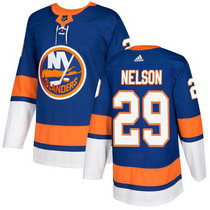 Adidas New York Islanders #29 Brock Nelson Royal Blue Home Authentic Stitched NHL Jersey