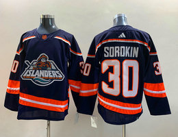 Adidas New York Islanders #30 Ilya Sorokin 2022-23 Reverse Retro Authentic Stitched NHL jersey