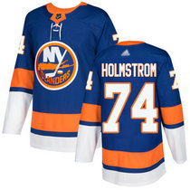 Adidas New York Islanders #74 Simon Holmstrom Royal Blue Home Authentic Stitched NHL Jersey