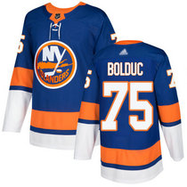Adidas New York Islanders #75 Samuel Bolduc Royal Blue Home Authentic Stitched NHL Jersey