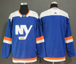 Adidas New York Islanders Blank Blue Authentic Stitched NHL jersey