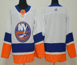 Adidas New York Islanders Blank White Authentic Stitched NHL Jersey