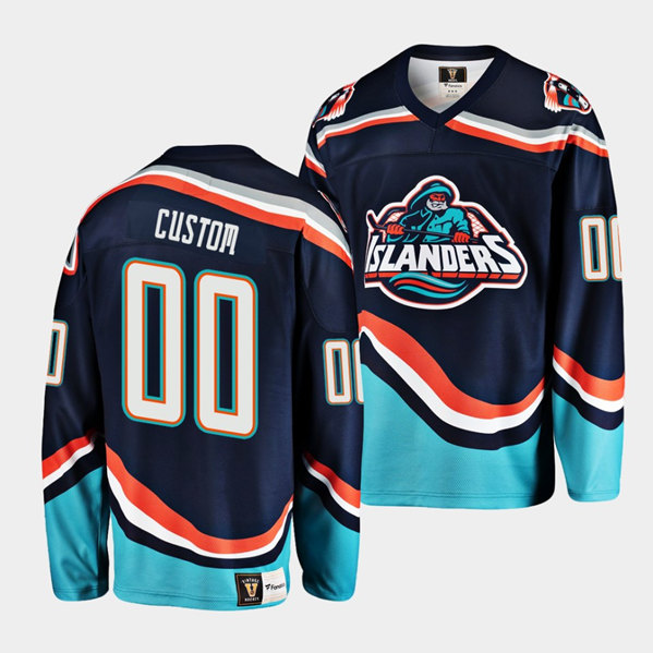 Adidas New York Islanders Custom 2022-23 Reverse Retro Authentic Stitched NHL jersey