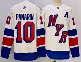 Adidas New York Rangers #10 Artemi Panarin White 2023-2024 Stadium Series Stitched Jersey
