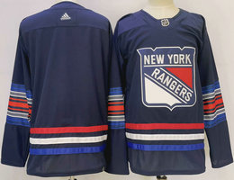 Adidas New York Rangers Bllank 2024 Dark Blue Authentic Stitched NHL Jersey