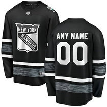 Adidas New York Rangers Customized Black 2019 NHL All Star Authentic Stitched NHL jersey