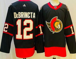 Adidas Ottawa Senators #12 Alex DeBrincat Black Authentic Stitched NHL jersey