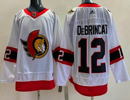Adidas Ottawa Senators #12 Alex DeBrincat White Authentic Stitched NHL jersey