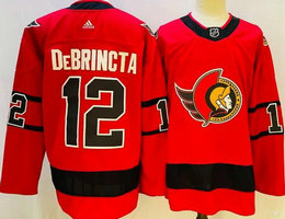 Adidas Ottawa Senators #12 Alex DeBrincat Red Authentic Stitched NHL jersey