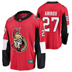 Adidas Ottawa Senators #27 Rodion Amirov Red 2020 NHL Draft Authentic Stitched NHL Jersey
