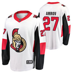 Adidas Ottawa Senators #27 Rodion Amirov White 2020 NHL Draft Authentic Stitched NHL Jersey