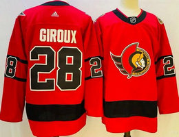 Adidas Ottawa Senators #28 Claude Giroux Red Authentic Stitched NHL jersey