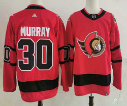 Adidas Ottawa Senators #30 Matt Murray 2021 Red Reverse Retro Authentic Stitched NHL jersey