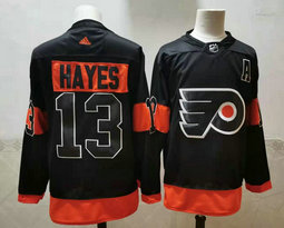 Adidas Philadelphia Flyers #13 Kevin Hayes 2021 Black Authentic Stitched NHL jersey