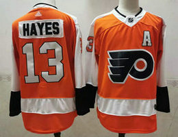 Adidas Philadelphia Flyers #13 Kevin Hayes 2021 Orange Authentic Stitched NHL jersey