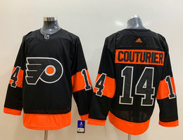 Adidas Philadelphia Flyers #14 Sean Couturier 2021 Black Authentic Stitched NHL jersey