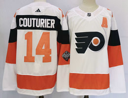 Adidas Philadelphia Flyers #14 Sean Couturier 2024 Stadium Series Authentic Stitched NHL jersey