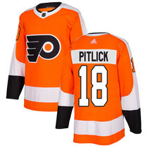 Adidas Philadelphia Flyers #18 Tyler Pitlick Orange Home Authentic Stitched NHL jersey