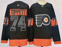 Adidas Philadelphia Flyers #74 Owen Tippett Black Authentic Stitched NHL Jersey