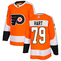 Adidas Philadelphia Flyers #79 Carter Hart Orange Home Authentic Stitched NHL jersey