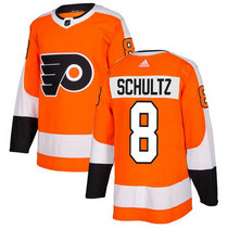 Adidas Philadelphia Flyers #8 Dave Schultz Orange Home Authentic Stitched NHL jersey