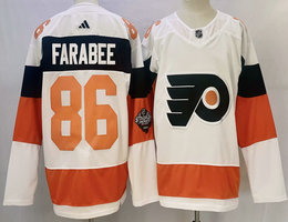 Adidas Philadelphia Flyers #86 Joel Farabee 2024 Stadium Series Authentic Stitched NHL jersey